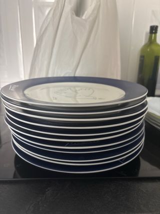 Set Platos Picasso Paloma Paz Azul