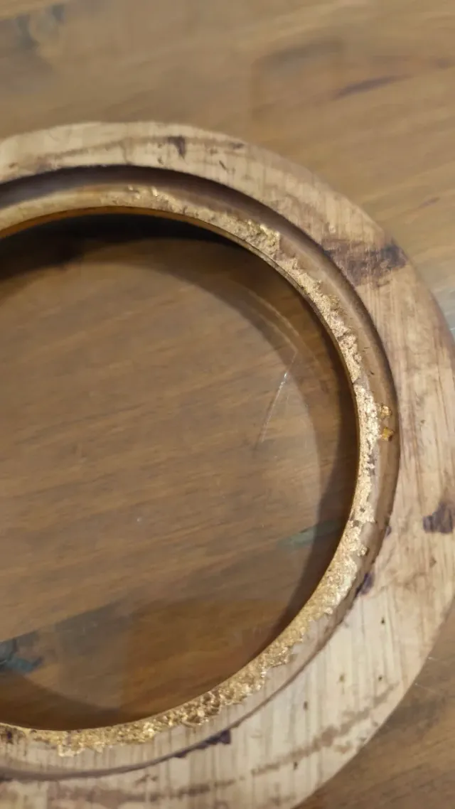 Marco vintage Redondo Madera