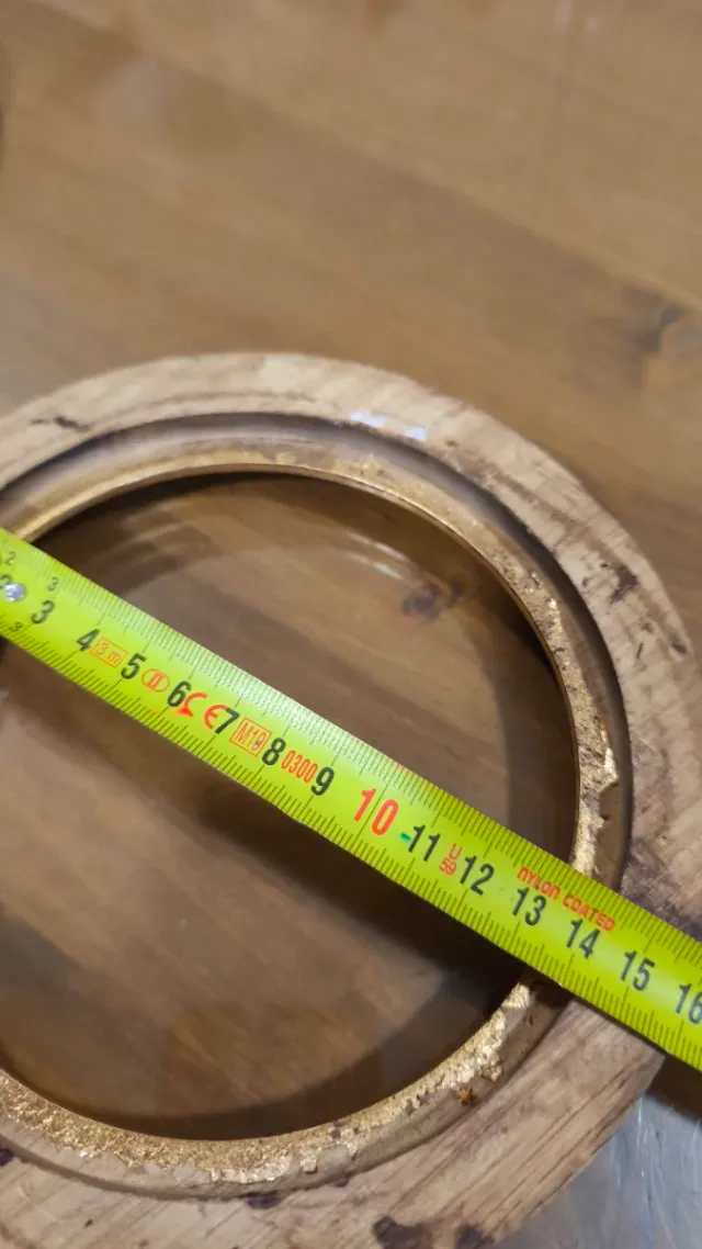 Marco vintage Redondo Madera