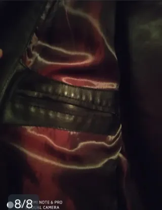 Cazadora Piel Caballero Negra