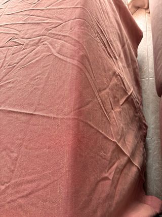 Ropa de camilla verano rosa