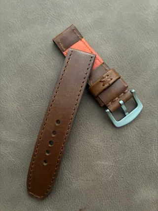 Correa de reloj de cuero 22mm