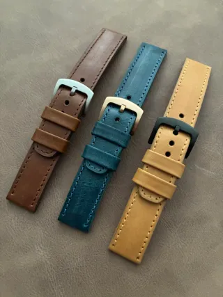 Correa de reloj de cuero 22mm