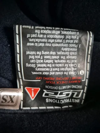 Casco Moto LS2 Azul Flores talla xs