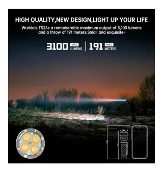 Linterna LED Alta Potencia Wurkkos TS265