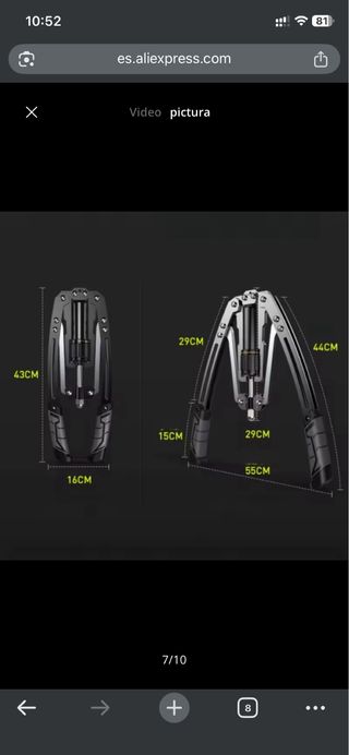 Entrenador de brazos hombros hidráulico ajustable