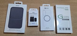 Samsung S25 + Cargador + Funda + Protector