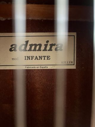 Guitarra Española Clásica Admira infante