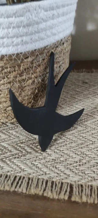 Decoración Golondrinas pasta endurecida