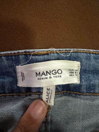 Jeans Mango Azul Talla 36