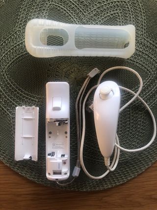 Controller Wii Mote + Nunchuk Bianchi Nintendo