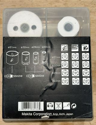 Makita D-33657 Set Coronas + Adaptador + 2 Brocas