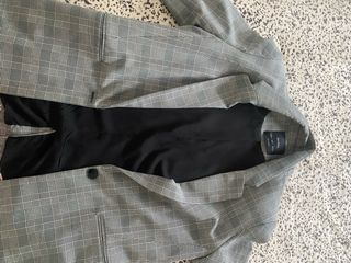 Chaqueta americana cuadros Bershka Talla L