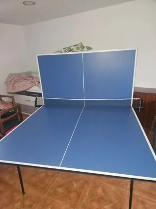 Mesa de ping pong azul