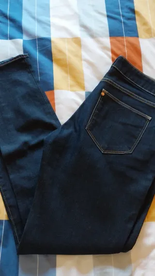 Pantalones slim H&M azules