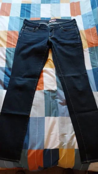 Pantalones slim H&M azules