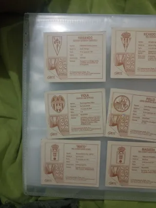 8 Cromos Fútbol Temporada 95-96