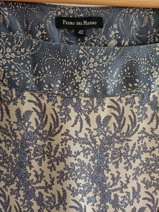 Vestido Pedro del Hierro Beige/Azul