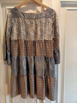 Vestido Pedro del Hierro Beige/Azul