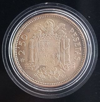 2.50 Ptas 1953 *69 ¡TROQUELADA! (F. Franco)