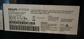 Televisor Philips Negro/Marrón