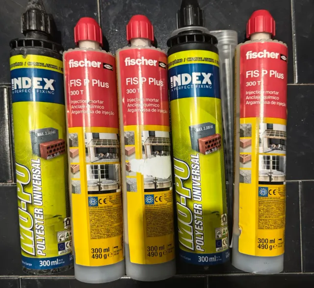 7 botes de  Anclaje Químico