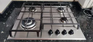 Cocina de gas acero inoxidable 4 fogones