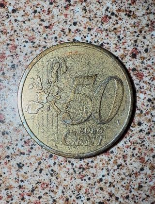 Moneda 50 céntimos 2001
