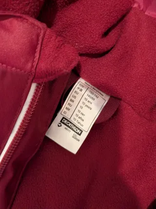 Traje de esquí para niña talla 10