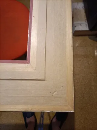 Marco dorado madera espejo o cuadro