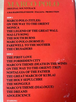 Vinilo Marco Polo Ennio Morricone