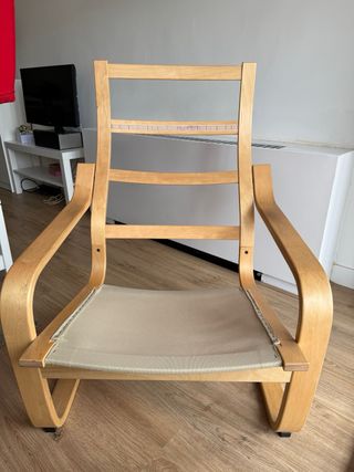 Poltrona Poäng Ikea Rosso