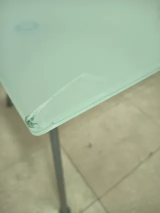 Mesa Escritorio Cristal y Metal