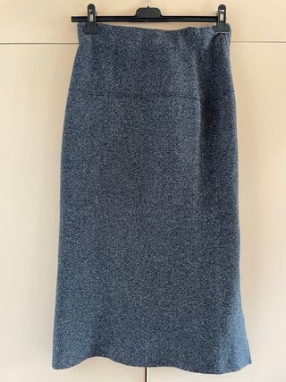 Gonna Zara grigia con spacco