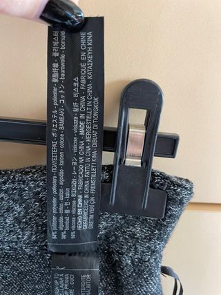 Gonna Zara grigia con spacco