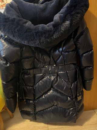 Abrigo plumas Coconut Talla M Azul