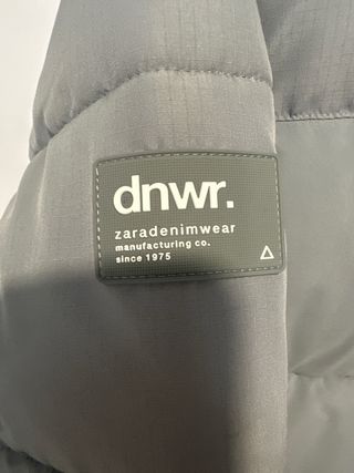 Abrigo acolchado gris talla L