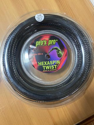Set de Cordaje Tenis PROSPRO HEXASPIN TWIST 1.25mm