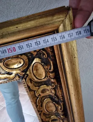 Espejo Vintage Dorado para Bodas