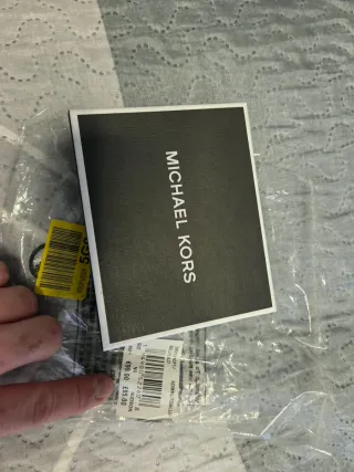 Cartera Michael Kors Piel Azul/Gris