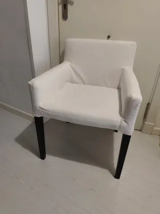 Sillón Ikea Blanco Tela