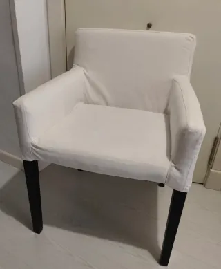 Sillón Ikea Blanco Tela