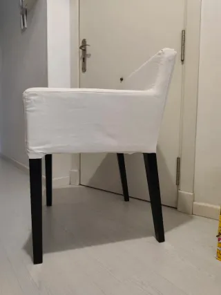Sillón Ikea Blanco Tela