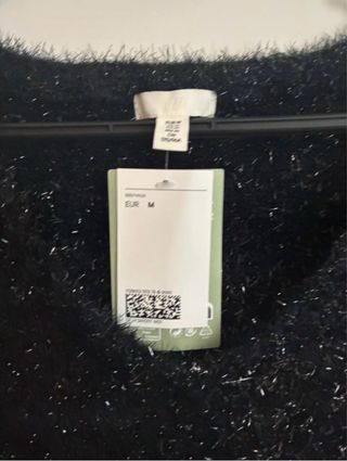 Jersey H&M Brillo Negro Talla M