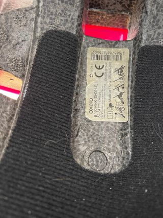 Casco Oxelo Talla S Rosa