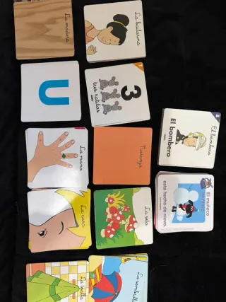 Cartas de aprendizaje El bombero y El muñeco de ni