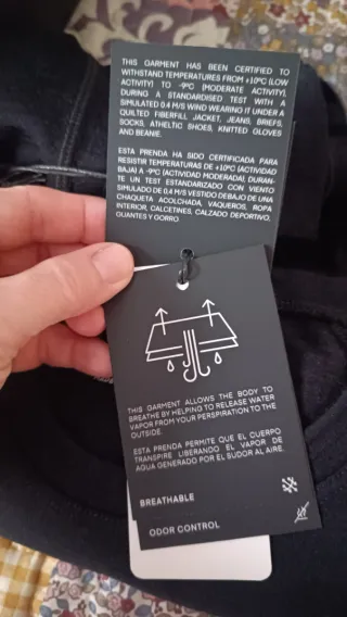 Camiseta Oysho base layers 100% lana merino, L