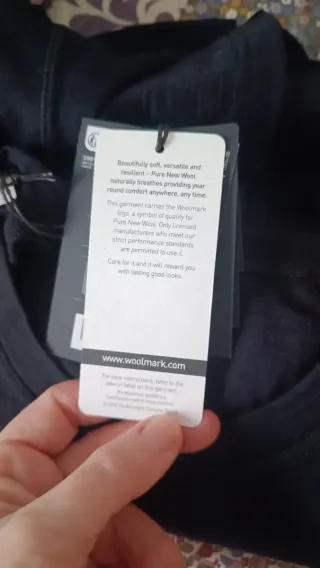 Camiseta Oysho base layers 100% lana merino, L