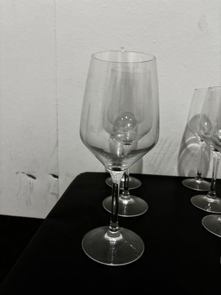 Copas de cristal para beber