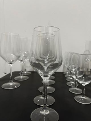 Copas de cristal para beber